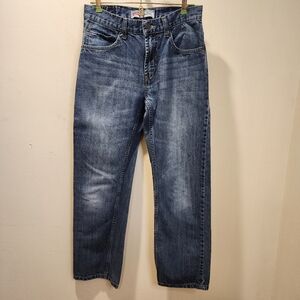 LEVI"S  505 Straight Classic Blue Denim Jeans Size Reg